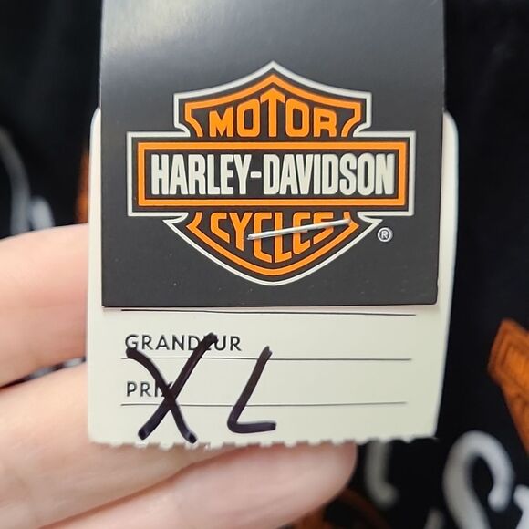 Black Harley Davidson Tee Shirt NEW TAGS Quebec Size XL - Picture 7 of 7